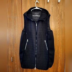 Bernardo Long Hooded Black Vest Size 2X